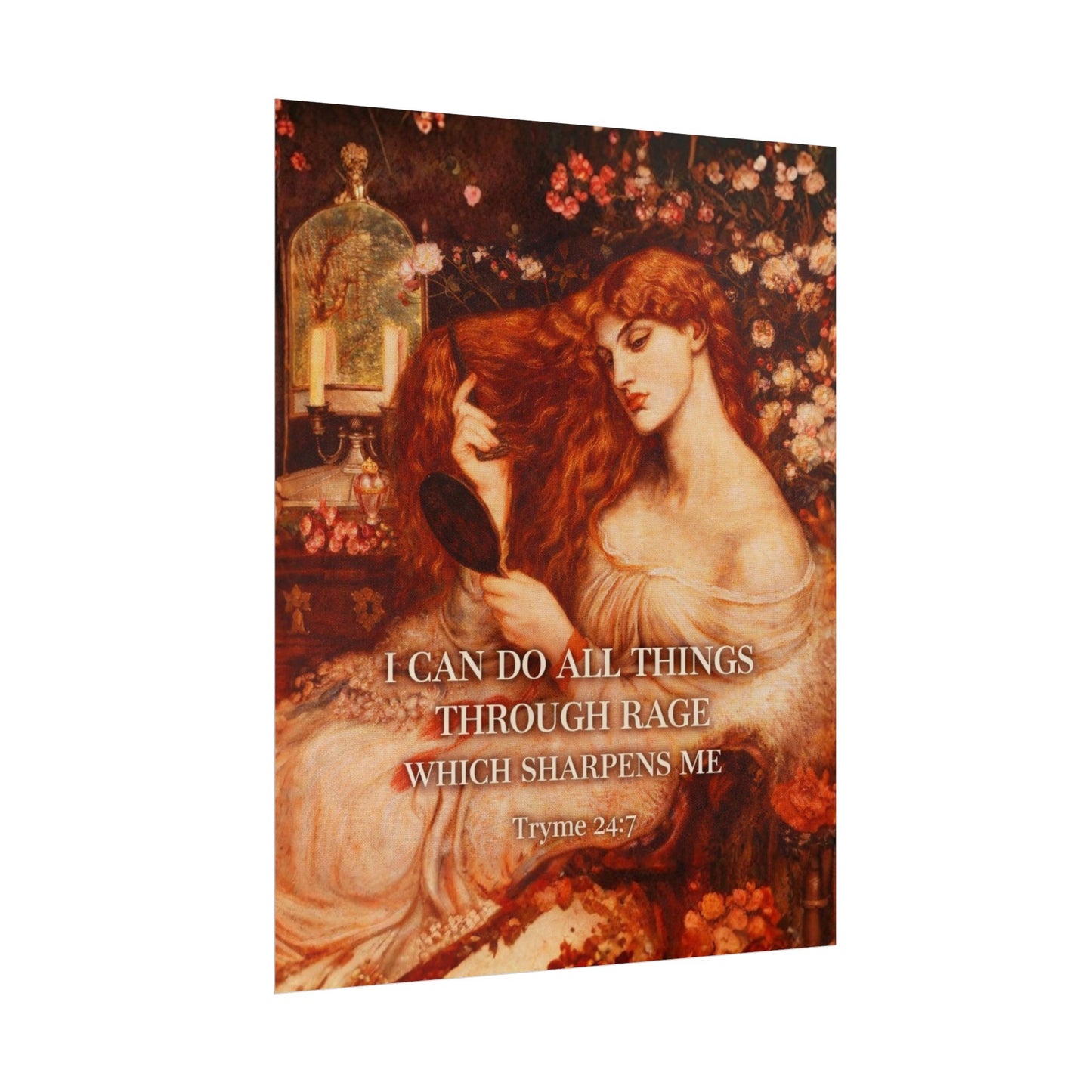 I Can Do All Things Through Rage — Classical Petty Wall Art Print