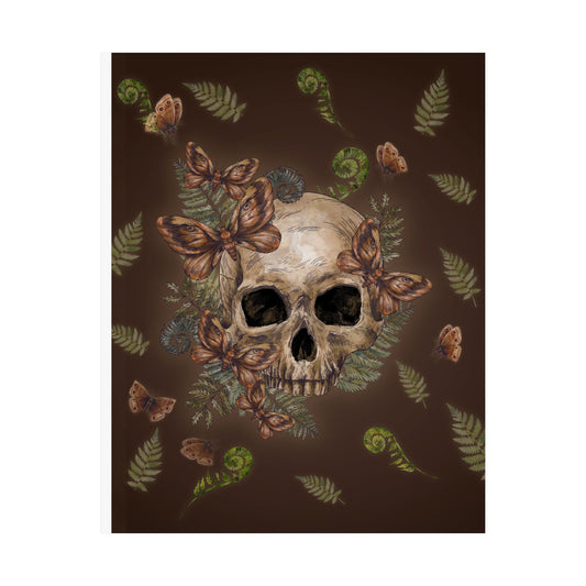 Emotional Paralysis — Dark Botanical Skull Art Print)