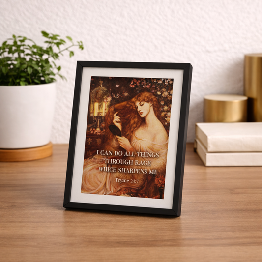 I Can Do All Things Through Rage — Classical Petty Wall Art Print