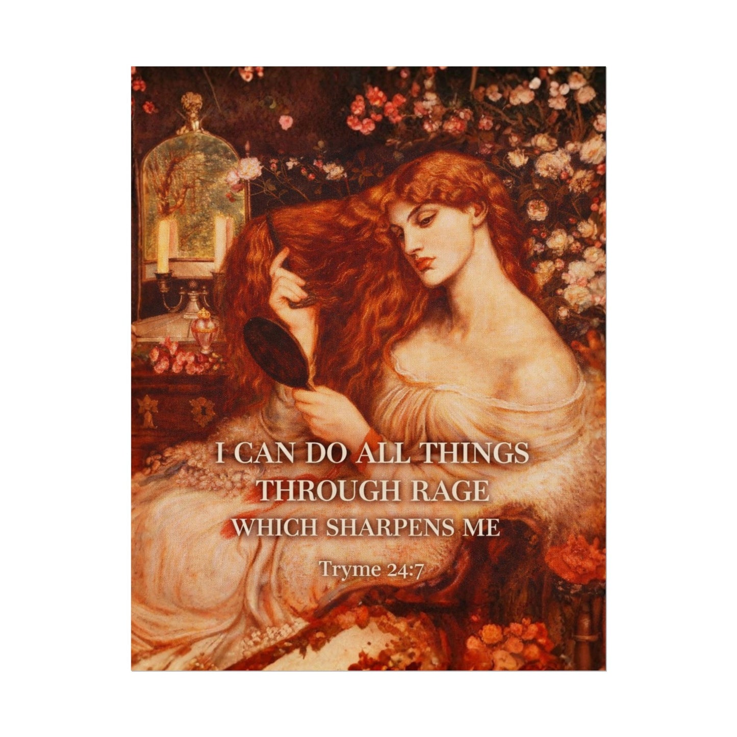 I Can Do All Things Through Rage — Classical Petty Wall Art Print