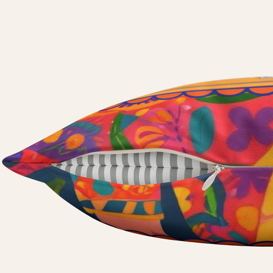 Hot Flashes Are My Inner Dragon – Faux Suede Throw Pillow Cover